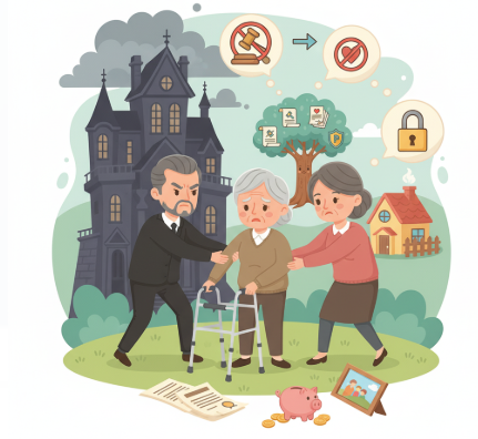 Guardianship battle among children for their mom.