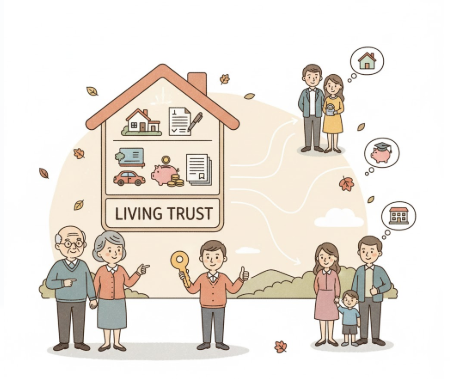 A living trust for a family.