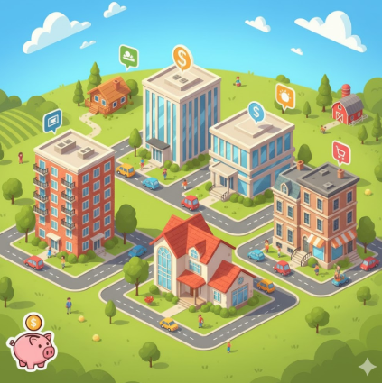 Real estate holdings.